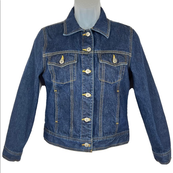 Rubbish Jackets & Coats Rubbish Dark Blue Button Up Denim Waist